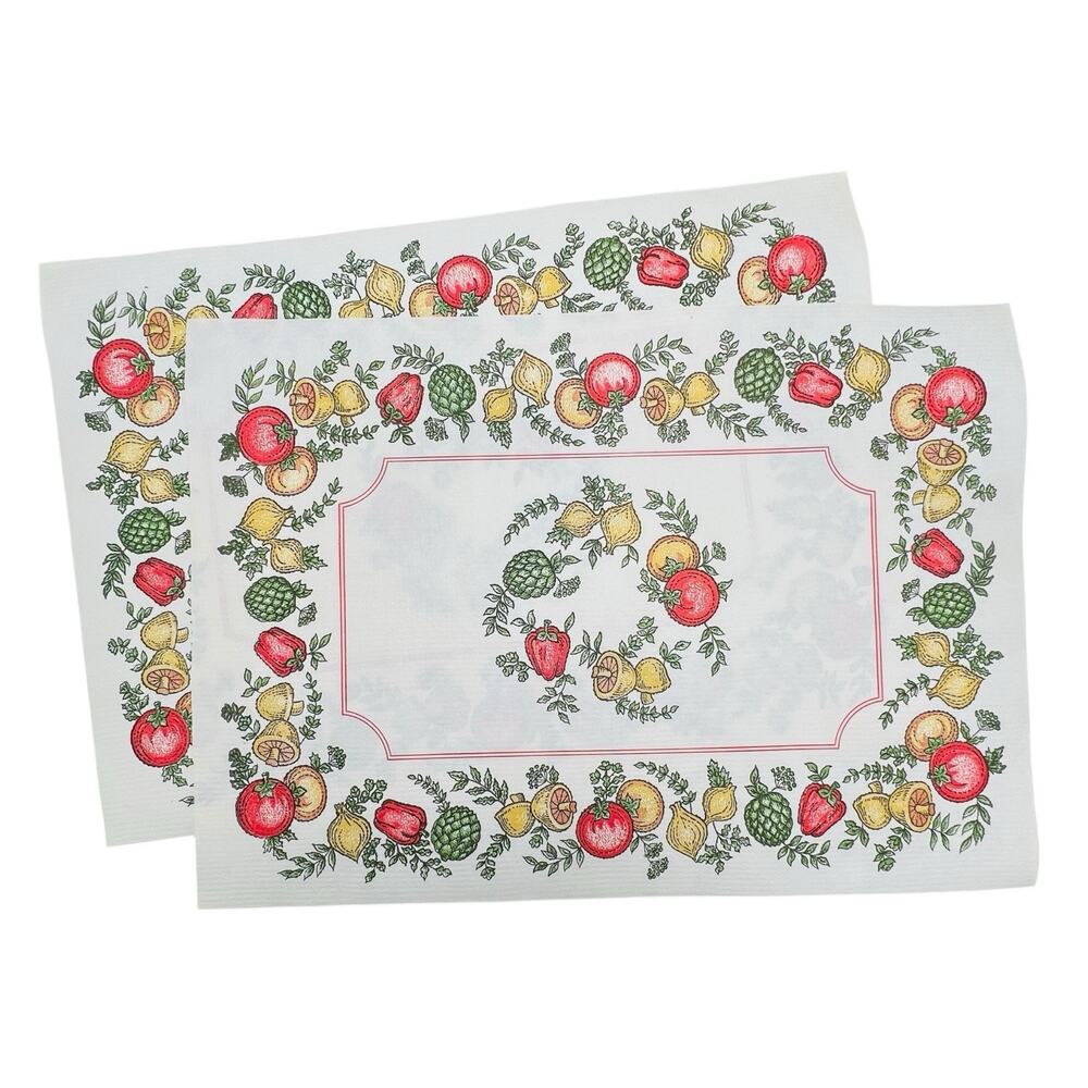 VTG 70s Valcour Spice Of Life Paper Placemats Lot of ~ 30 Unused Kitchen Decor